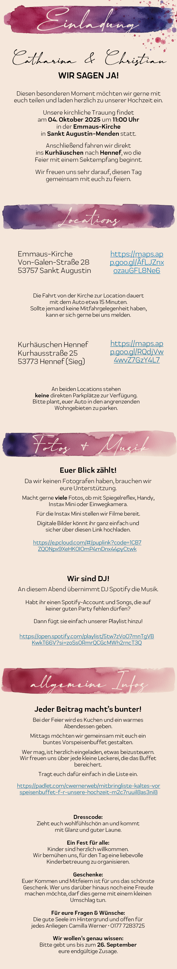 Digitale Hochzeitseinladung